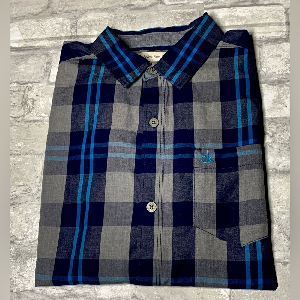 CALVIN KLEIN JEANS: Boys Long Sleeve Button Up Shirt